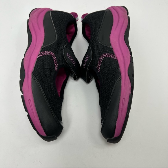 Vionic 334 Sunset Mary Jane Walking Sneakers in Black & Purple/Pink, Size 7 - Picture 9 of 11